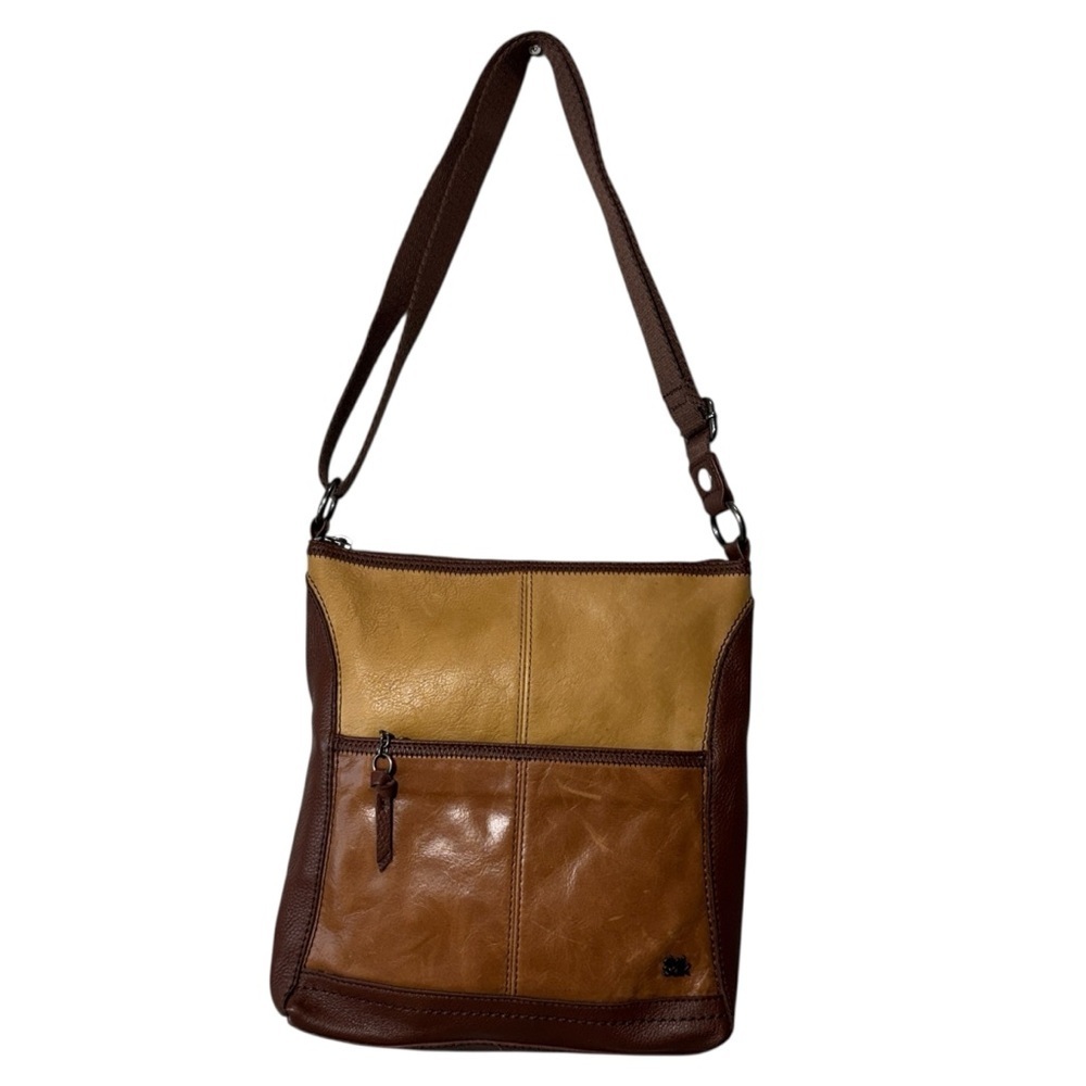 The Sak Iris Leather Colourblock Crossbody Bag